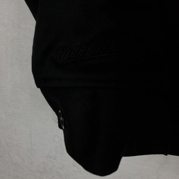 Dallas Mavs Mitchell & Ness‎ Large NBA Jacket Reflective Silver Art Black New - Picture 7 of 12